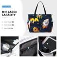 thumbnail image 3 of Xecao Spaceships and Stars for versatile beach bag for women includes zipper pockets and waterproof material, ideal for vacations and adventures., 3 of 7