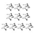 thumbnail image 1 of 20PCS Pentagrama Broches para el cabello a presión Estrella plateada Pasadores para el cabello Tocado Accesorios de joyería para el cabello para niñas Decoración de estilo para mujeres Niña Exquisitos, 1 of 5