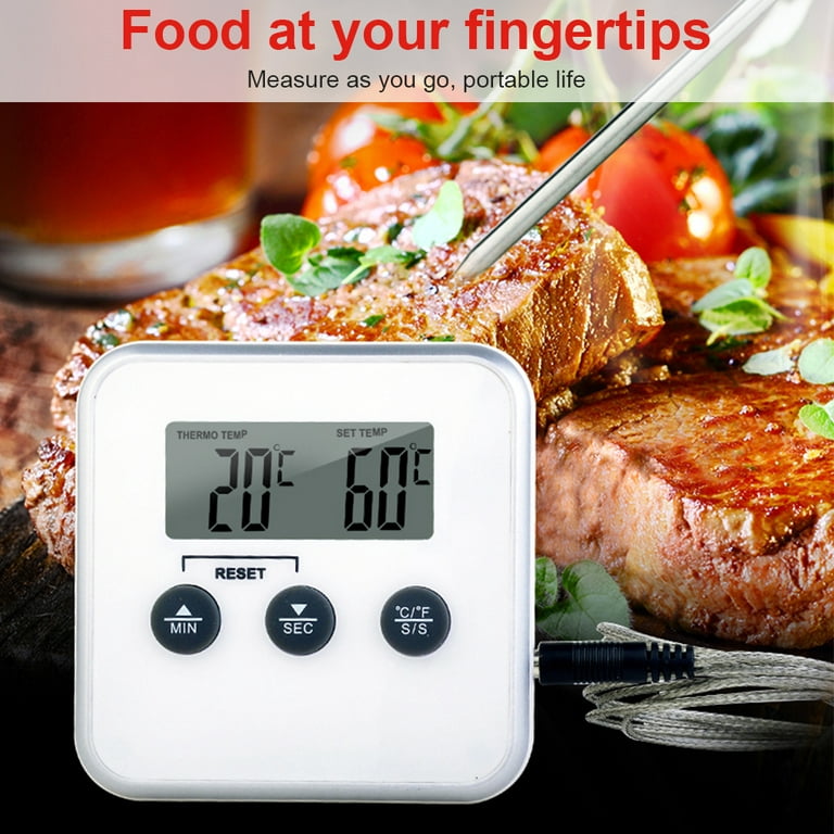 Kitchen Digital BBQ Food Thermometer Meat Cake Candy Fry Grill Gauge Oven  Tool