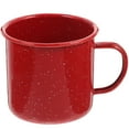 thumbnail image 3 of GOOHOCHY Large Coffee Mugs for Home Use Red Enamel Cup Safe Practical Multifunctional 10 oz, 3 of 8
