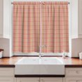 thumbnail image 2 of Ambesonne Fashion Kitchen Curtains, Rectangle Square PlaidArt, 55"x30", Hot Pink Sand Brown, 2 of 3
