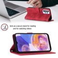 thumbnail image 4 of Nalacover Wallet Case for Samsung Galaxy A32 5G, Skin-Friendly PU Leather Shoulder Strap Lanyard Crossbody Magnetic Clasp Flip Folio Cover with Card Slots Holder Kickstand Shockproof Case,Red, 4 of 8