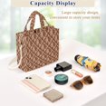 thumbnail image 5 of FORMRS Womens Corduroy Tote Bag Crossbody Shoulder Purse Handbag with Detachable Strap, Brown Palm Tree Pattern, 5 of 7