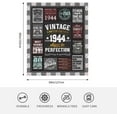 thumbnail image 3 of 80th Birthday Gifts for Men Blanket 60"x 50", Birthday Gifts for 80 Year Olds, 80 Year Old Man Gifts, 1944 Birthday Gifts for Men, Gifts for 80 Year Old Man''s Birthday, Gifts for Men 80th Birthday, 3 of 6