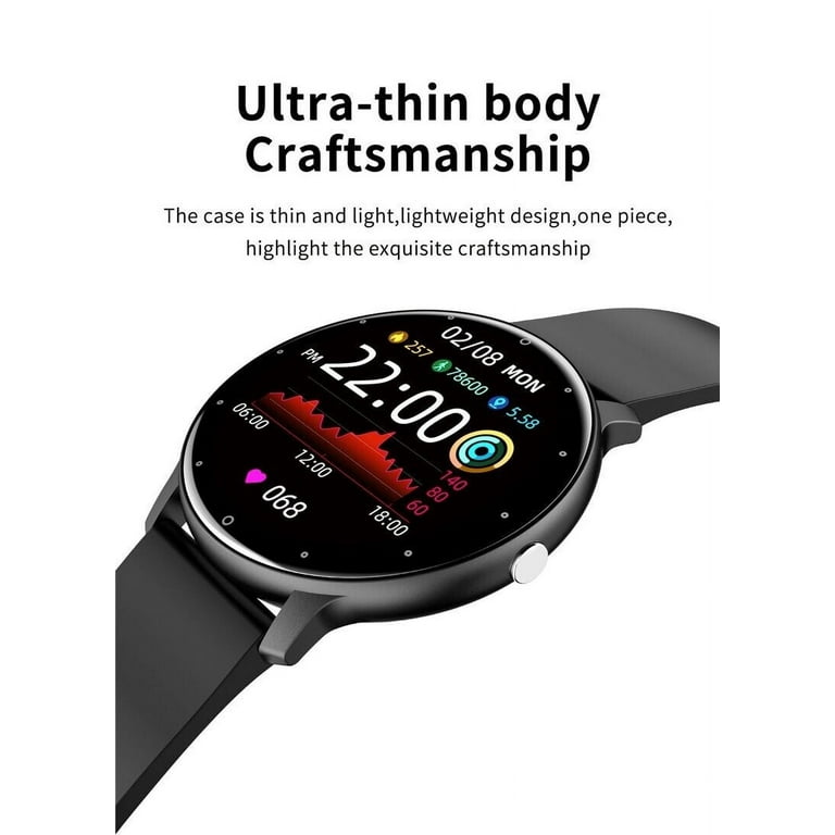 for Samsung Galaxy Z Flip 5G Smart Watch, Fitness Tracker Watches for Men  Women, IP67 Waterproof HD Touch Screen Sports, Activity Tracker with  Sleep/Heart Rate Monitor - Black 
