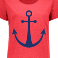 thumbnail image 4 of Inktastic Anchor Nautical Women's Plus Size T-Shirt, 4 of 5