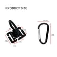 thumbnail image 5 of 10pcs 360 Rotating D Rings Clip Quickly attach Strap Buckles for 25mm Webbing, 5 of 10