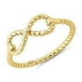 thumbnail image 2 of 925 Sterling Silver Platinum Plated Infinity Gold Plated Women Valentines Day Gifts Ring, 2 of 4