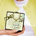 thumbnail image 3 of Inspirational Gutsy Goodness Bronze Keychain I Choose Defiantly Hopeful Survivor Quote, 3 of 8