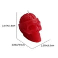 thumbnail image 4 of Halloween Scented Candle - Brain & Skull Design, Beeswax & Soy Wax Blend, Aromatherapy Gift for Men Women, Holiday Home Decor, Clean Burning, Festive Party Centerpiece, 25g/68g Options, 4 of 6