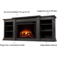 thumbnail image 6 of Real Flame Eliot 81" Grand Electric Fireplace TV Stand in Antique Gray, 6 of 9