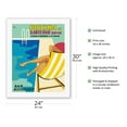 thumbnail image 2 of Sarteano Swimming Pool Resort - Siena Italy - Bar Restaurant (Ristorante) - Vintage Travel Poster by Athoy c.1959 - Fine Art Rolled Canvas Print 20in x 26in, 2 of 4