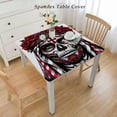 thumbnail image 2 of nygtbtfer Sugar Skull Lady- Table Cloth  TableCloths Reusable Table Covers Durable Picnic Mat Outdoor Table Cloths Cover Protector for Parties Kitchen Dining Elastic Edge, 2 of 7