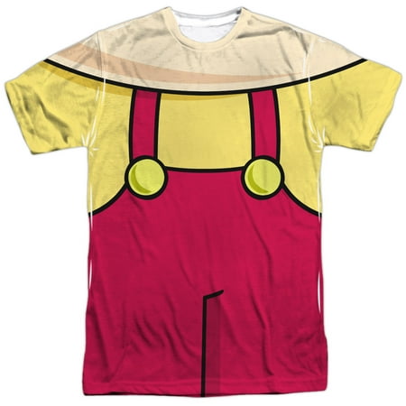 Family Guy Adult Cartoon Comedy TV Show Stewie Costume Adult Front Print T-Shirt