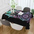 thumbnail image 5 of JSTEL Rainbow Dreamcatcher Boho Table Cloth Square 54 x 54 Inch Tablecloth Anti Wrinkle Table Cover for Dining Kitchen Parties, 5 of 6