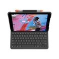 thumbnail image 2 of Logitech iPad (7th, 8th, & 9th generation) Keyboard Case | Slim Folio with integrated wireless keyboard (Graphite), 2 of 9