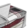 thumbnail image 4 of relayinert 3x Blue Plastic Under Bed Storage Convenient Organizer For Clothes Blankets And Duvets Keeping Gray 1Set, 4 of 6