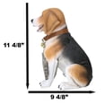 thumbnail image 6 of Ebros Beagle Welcome Greeter With Jingle Collar Sign Statue 12"H Dog Home Decor, 6 of 9