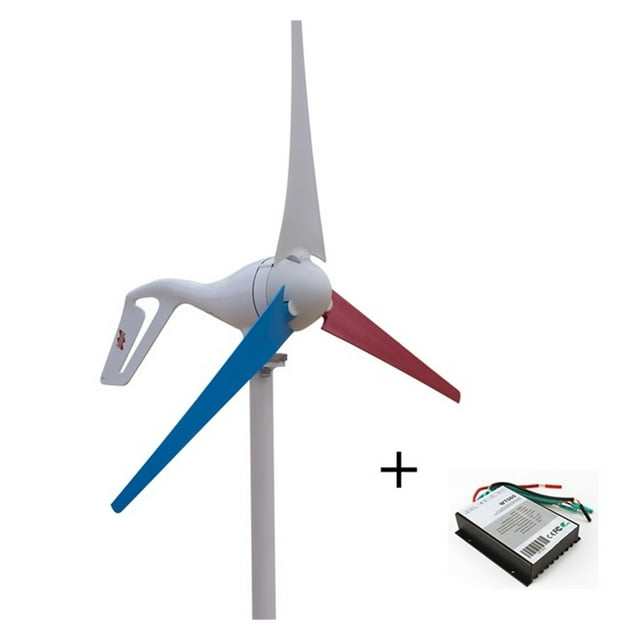 400W AC12V/24V Colorful Wind Turbine Generator Small Windmill For Home Or Boat Use With 600W Wind Controller ,Easy to Install