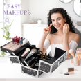thumbnail image 3 of Caja de cosméticos Makeup Train de Leeora&Leekoo con espejo y estrella parpadeante, 3 of 7