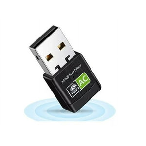 GENERICO USB Adaptador Dual Band Receptor Wifi 2.4 + Bluetooth 4.2