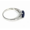 thumbnail image 3 of 925 Sterling Silver Elegant 3.2 Carat Blue Star Sapphire Ring Stunning Star Effect, Perfect for Wedding, Engagement, or Special Occasion Jewelry Silver 12.5, 3 of 3