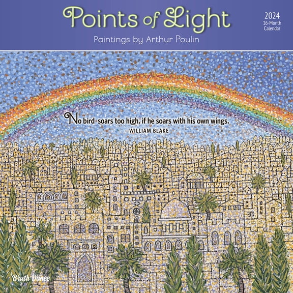 Points of Light | 2024 12x24" (Hanging) Wall Calendar | Brush Dance