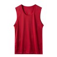 thumbnail image 3 of Camiseta sin mangas de entrenamiento atlético para hombre, camiseta sin mangas de malla de seda de hielo de secado rápido informal para gimnasio de verano para correr, 3 of 8