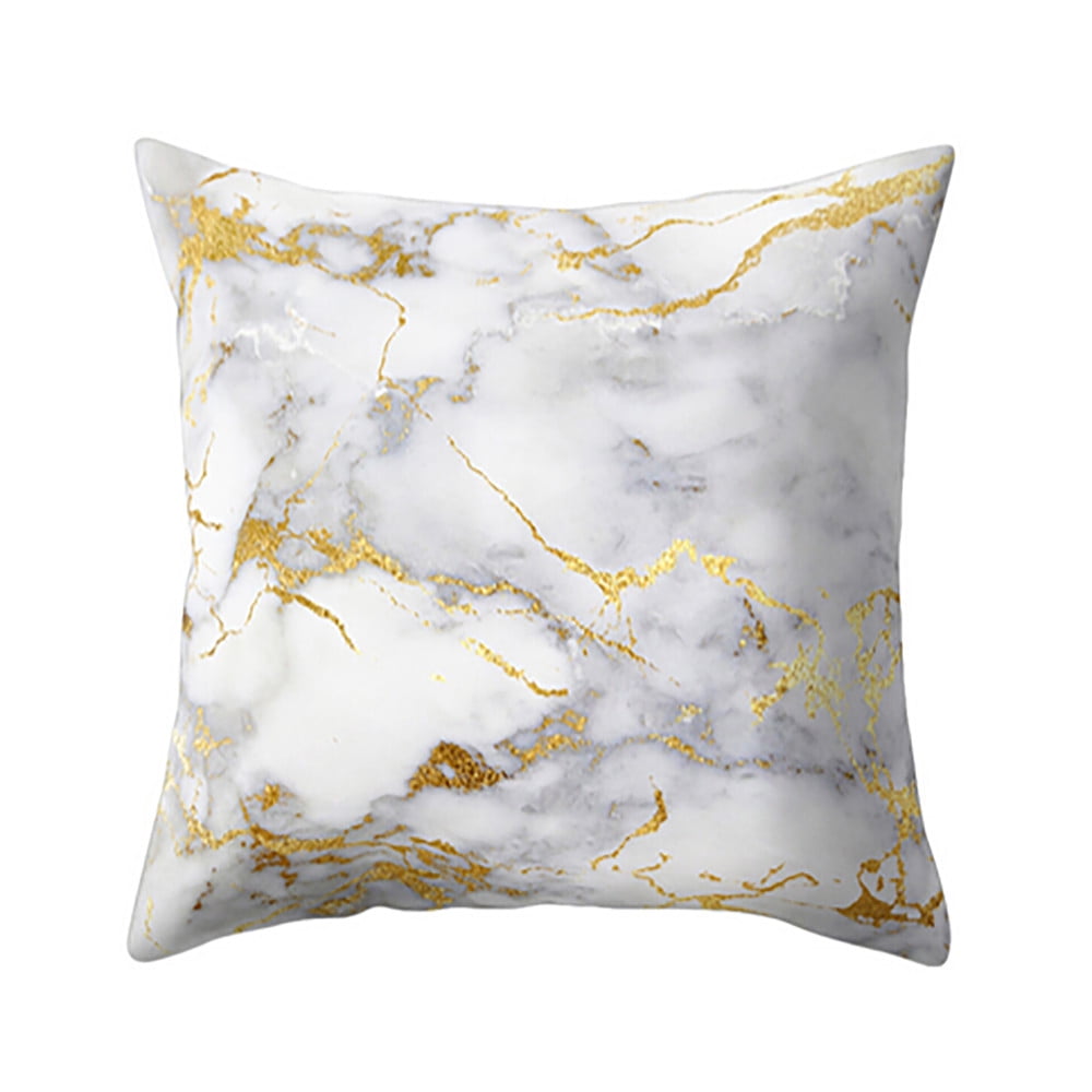 Geometric Marble Cotton Linen Rectangle Pillow Case Cushion Cover Home Decor 