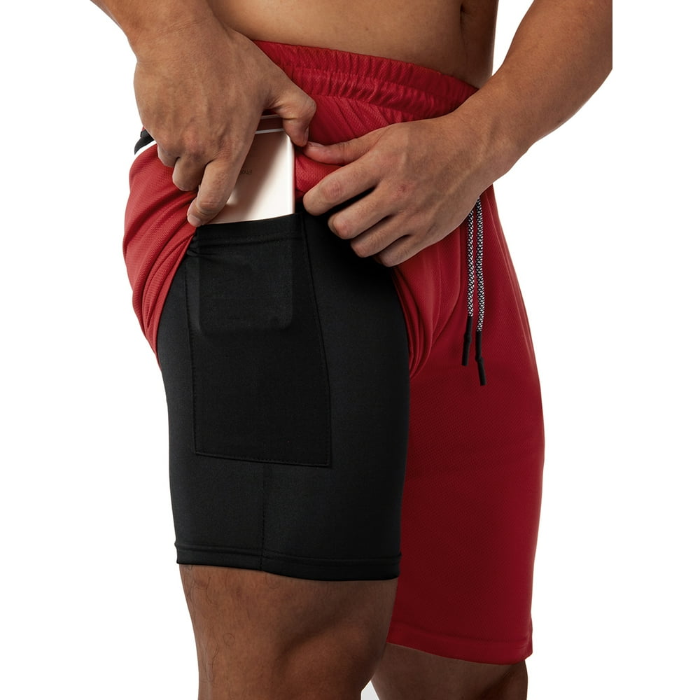 2 in 1 sports shorts