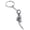 B, variant on Vintage Gothic Keychain Set - Antique Silver Angel Wing Bear Claw Bear Head Charm Key Ring for Bag Decor, Punk Gift & Daily Accessory