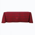 thumbnail image 3 of BalsaCircle 90" x 156" Checkered Tablecloth Wedding Party Table Linens Black and Red, 3 of 8