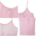 thumbnail image 4 of HAWEE Teen Girls Cotton Cropped Bra Camisoles Training Bra Sports Bralette for Youth Ages 7-14Y, 4 Pack, 4 of 7