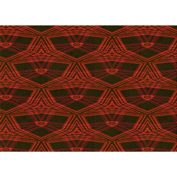 Ahgly Company Indoor Rectangle Patterned Blood Red Brown Area Rugs, 3' x 5'