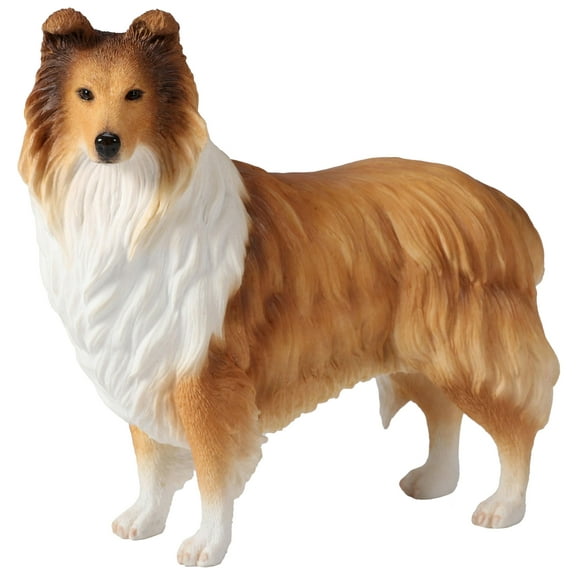Veronese Design 5 1/4 Inch Rough Collie Dog Figurine Animal Resin Sculpture Hand Painted Collectible Home Decor