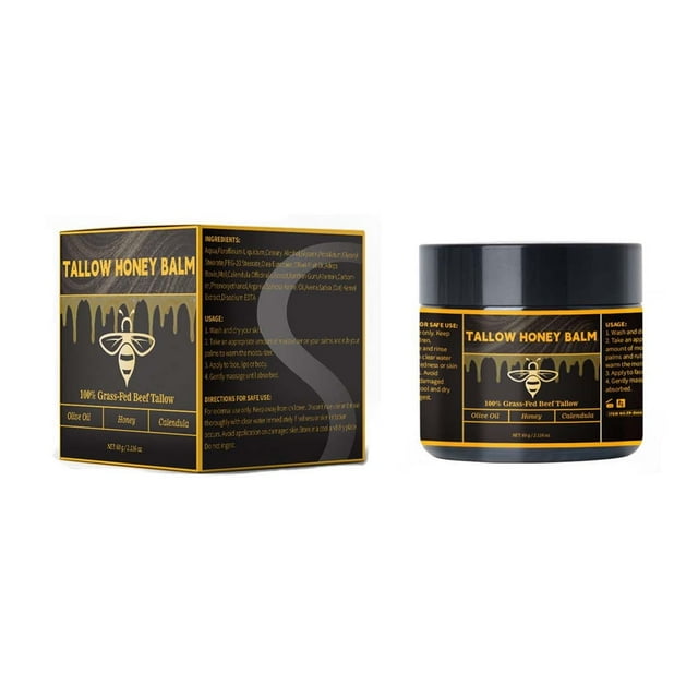 Karité y Bálsamo Bálsamo Curativo Natural | Hidratación profunda | Rico en vitaminas y antioxidantes | Para todo tipo de pieles | Cura las áreas secas y agrietadas | No graso | 60g | Cuidado de la