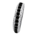 thumbnail image 2 of AoneJewelry Balck Diamond White Gold 0.50 Carat Engagement Wedding Band For Womens In 14K, 2 of 5