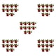 thumbnail image 1 of Ramo de Flores Artificiales Advancent 10 Piezas Rojo, 1 of 6