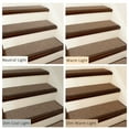thumbnail image 3 of Pure Era 8" x 30" Plush Carpet Stair Treads Protector Cover Indoor Shaggy Rug Self Adhensive Set of 12,Brown, 3 of 9