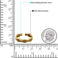 thumbnail image 3 of 4mm Toe Band Ring 925 Sterling Silver Thin Adjustable Stylish Rings For Women, 3 of 5
