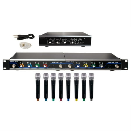 UPC: 0692868872280 | 8 channel wireless microphone/USB interface package