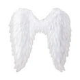 thumbnail image 1 of Alas de ángel, alas de hada, lindas alas de plumas para disfrazarse con correas elásticas, alas para disfraz de Halloween, cosplay para presentaciones Adultos, 1 of 7