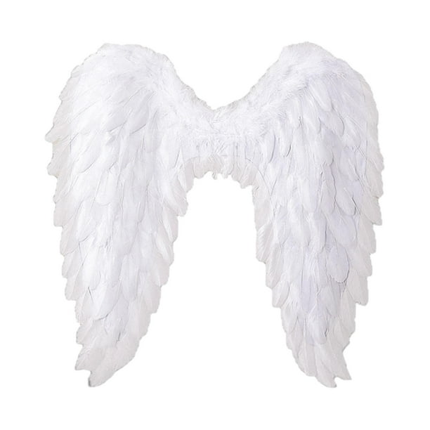 Alas de ángel, disfraz de Halloween, alas de plumas, disfraz, encantadoras alas de hada para cosplay Adultos