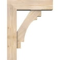 thumbnail image 3 of Ekena Millwork 7 1/2"W x 26"D x 34"H Merced Block Smooth Bracket w/ Offset Brace, Douglas Fir, 3 of 25