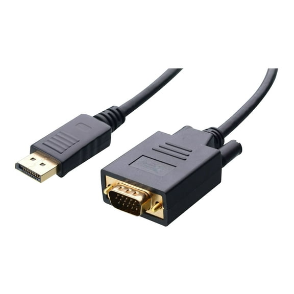 4XEM 6Ft DisplayPort To VGA M/M Adapter Cable