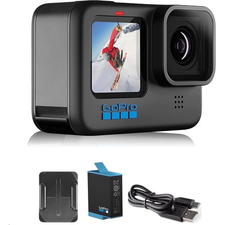 GoPro HERO10 23 MP Action Camera with Front LCD & Touch Rear Screens, 5.3K60 Ultra HD Video