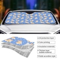 thumbnail image 5 of Bingfone Kawaii Corgi Car Windshield Sun Shade Protector Keep Your Vehicle Cool Sun Shield Visor Cover Foldable-Small, 5 of 9