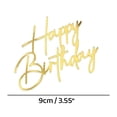 thumbnail image 4 of NOVELAR Gold Acrylic Cake Topper, 3.55 inch, Lightweight and Portable for Easy Installation, Perfect for Birthday Parties and Anniversary Celebrations, 4 of 5