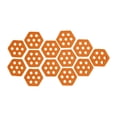 thumbnail image 3 of 12 almohadillas hexagonales para cubierta, accesorios para surf, almohadillas antideslizantes premium. naranja, 3 of 8