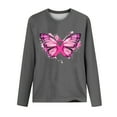 thumbnail image 3 of Abomasnow Breast Cancer Sweatshirt for Women, Pink Ribbon Pullover Breast Cancer Awareness Hoodie Cancer Fighter Long Sleeve Tops Casual Fall Fashion Blouse Tee Shirts, 3 of 4